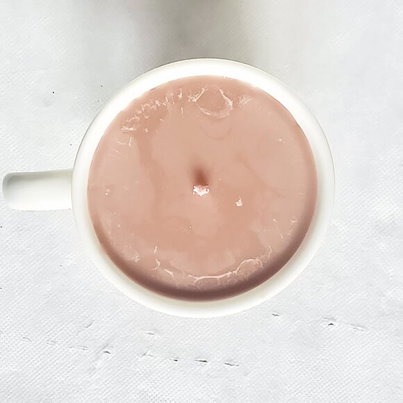 Hand Poured Mocha Latte Tim Horton's Mug Candle - Picture 2 of 5